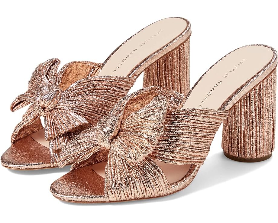 

Туфли Loeffler Randall Penny Pleated Knot Mule, цвет Dune