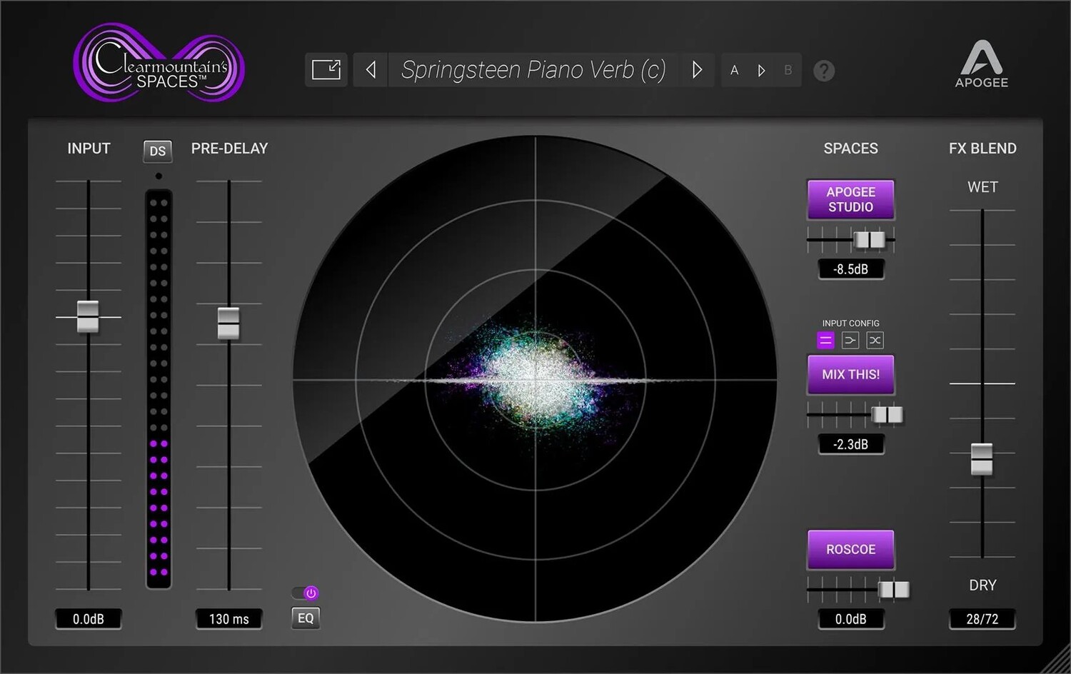 

Плагин Apogee Clearmountain Spaces