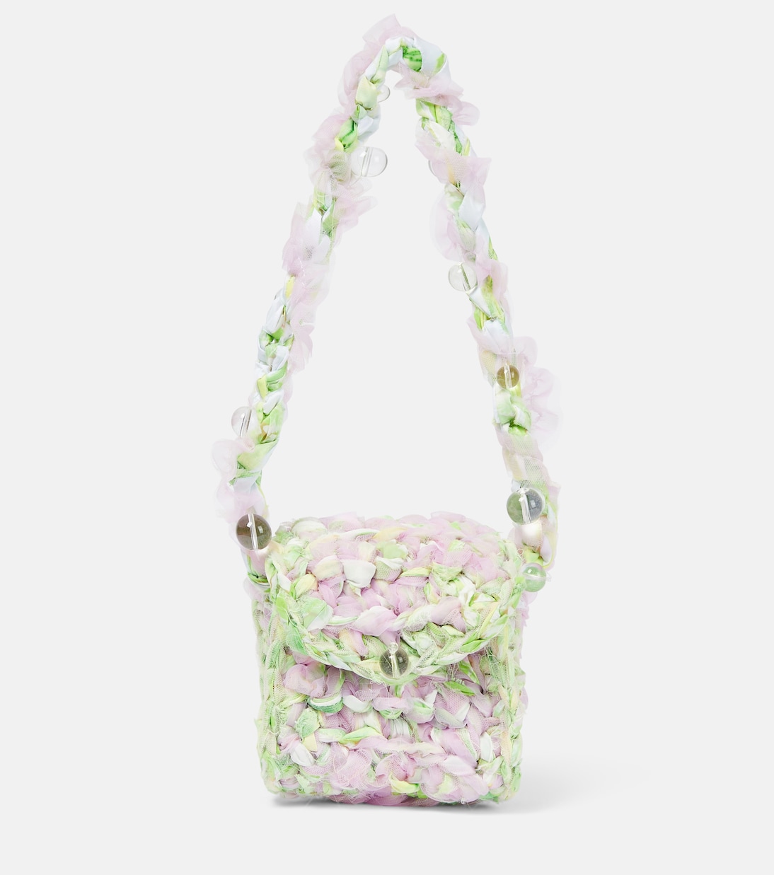 Мини-сумка на плечо из тюля, связанная крючком Susan Fang, розовый sallis susan choices