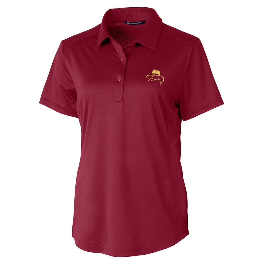 

Поло с коротким рукавом Cutter & Buck Florida State Seminoles, гранатовый