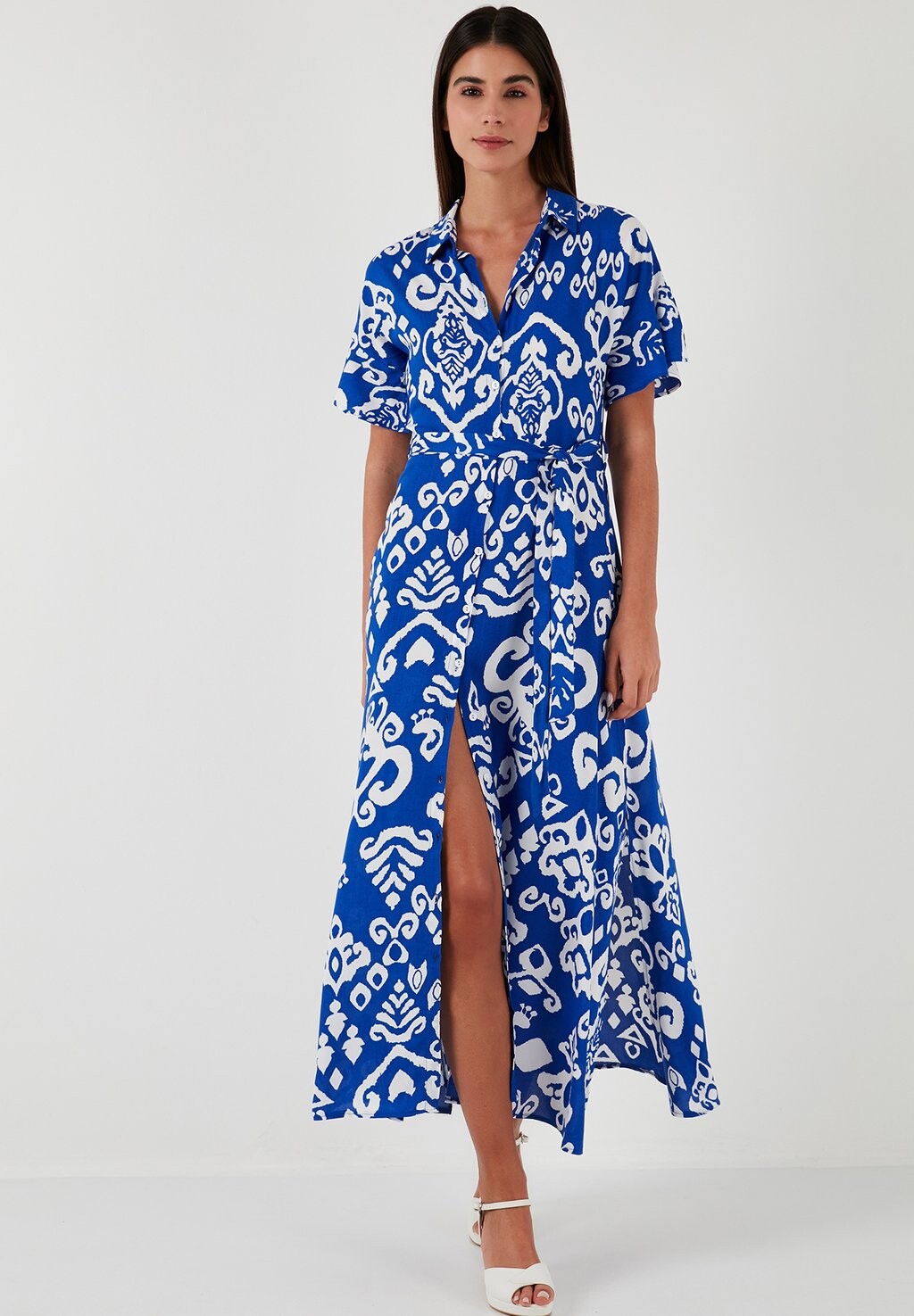 Длинное платье Regular Fit LELA, королевский синий