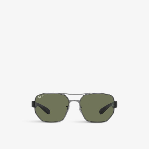 

Солнцезащитные очки RB3672 с металлическим логотипом Ray-Ban, серый