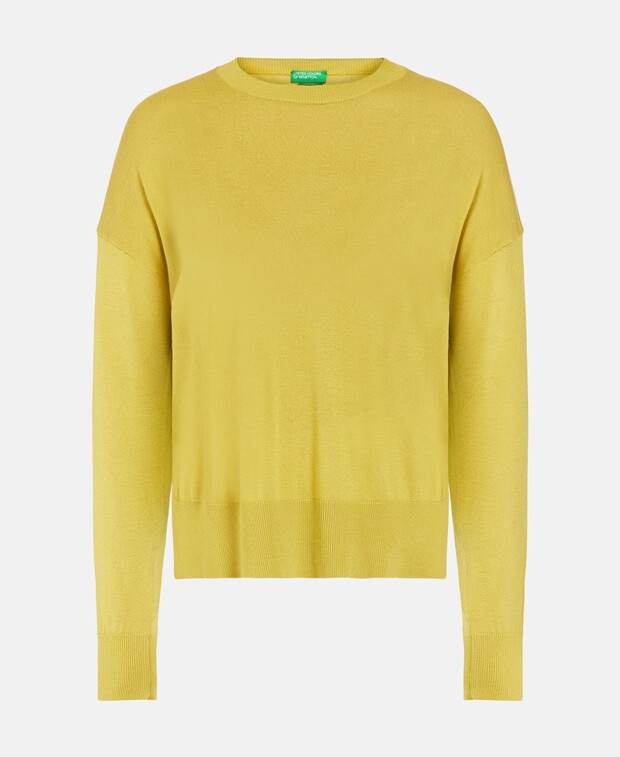 

Джемпер с длинными рукавами United Colors of Benetton, желтый