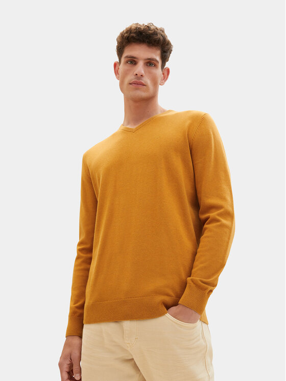 Свитер обычного кроя Tom Tailor, оранжевый свитер оранжевый стандартного кроя tom tailor denim оранжевый