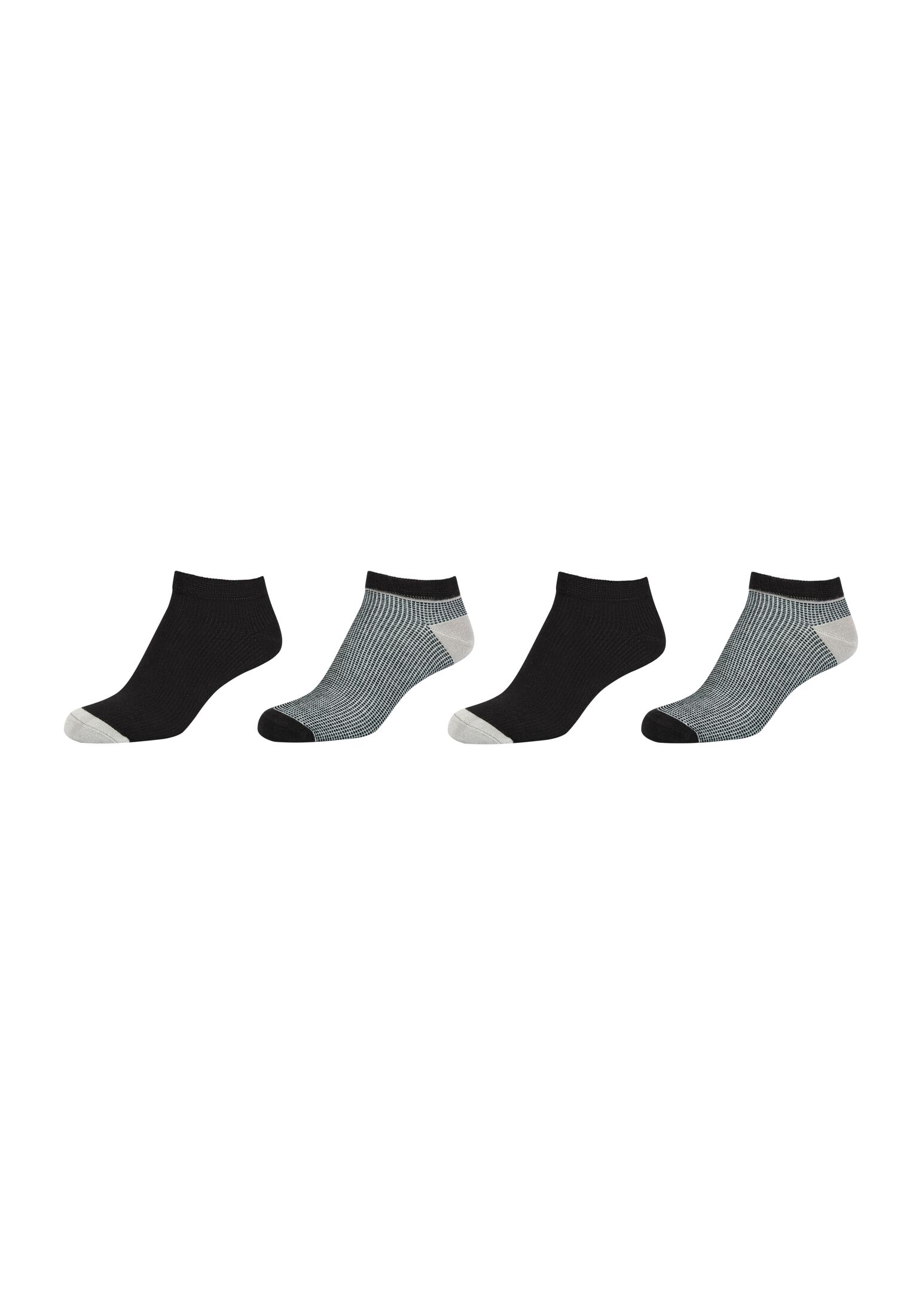 Носки camano Sneaker 4 шт silky touch, черный