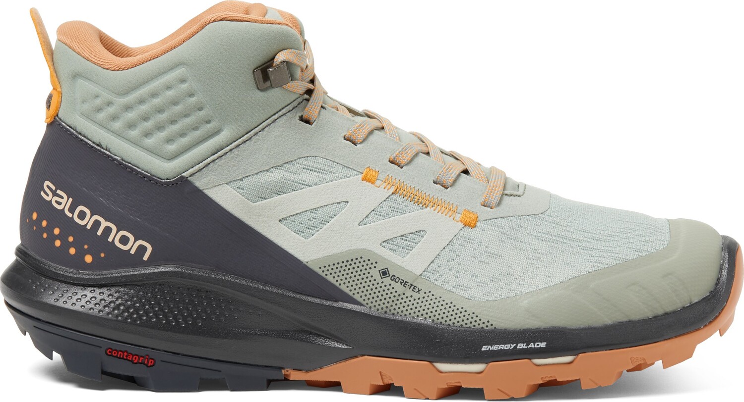 

Походные женские ботинки Salomon OUTpulse Mid Gore-Tex, светло-зеленый/серый