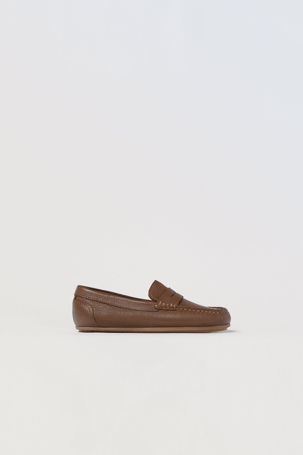 

Кожаные лоферы Zara, браун