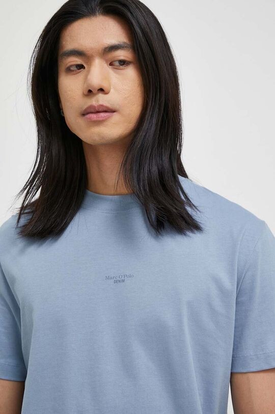 

Хлопковая футболка DENIM Marc O'Polo, синий
