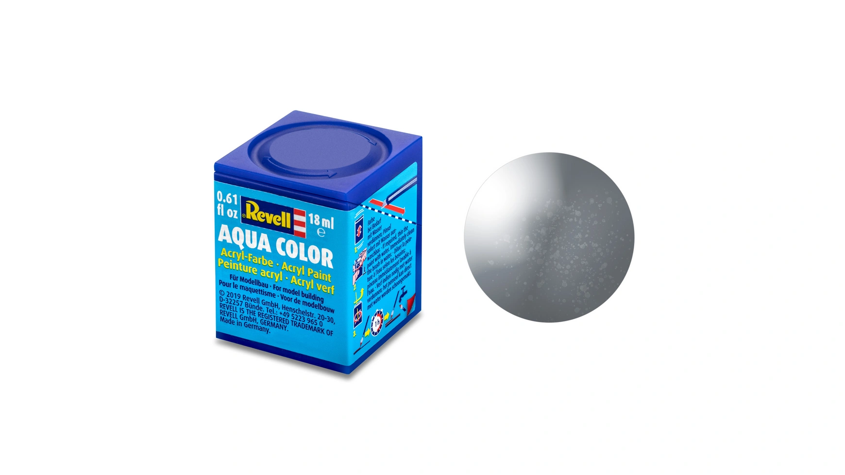 Revell Aqua Color Iron, металлик, 18 мл revell цветная смесь aqua 100 мл