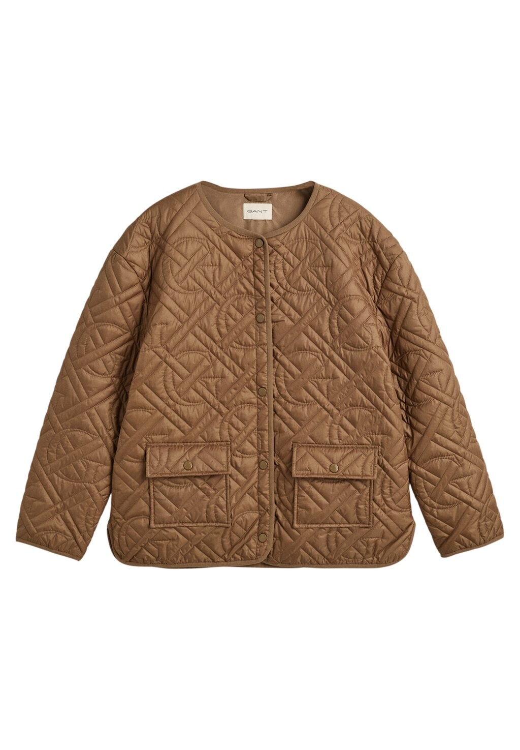 

Куртка межсезонная Monogram Quilted Liner GANT, цвет cocoa brown