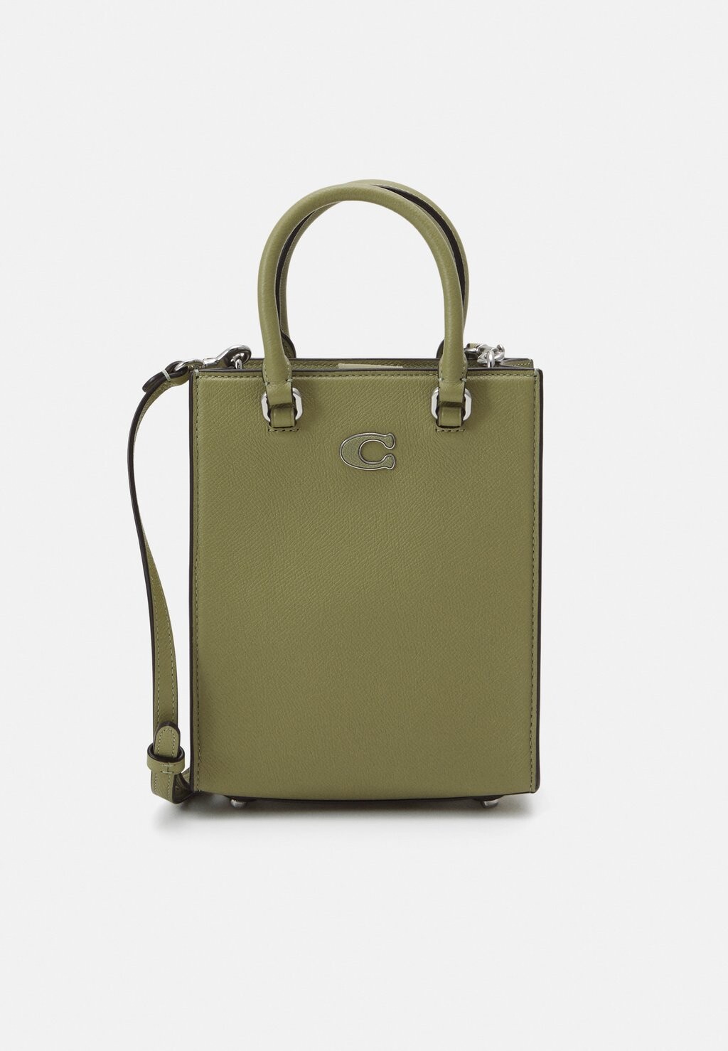 

Сумка на плечо Tote Crossgrain Unisex Coach, цвет moss