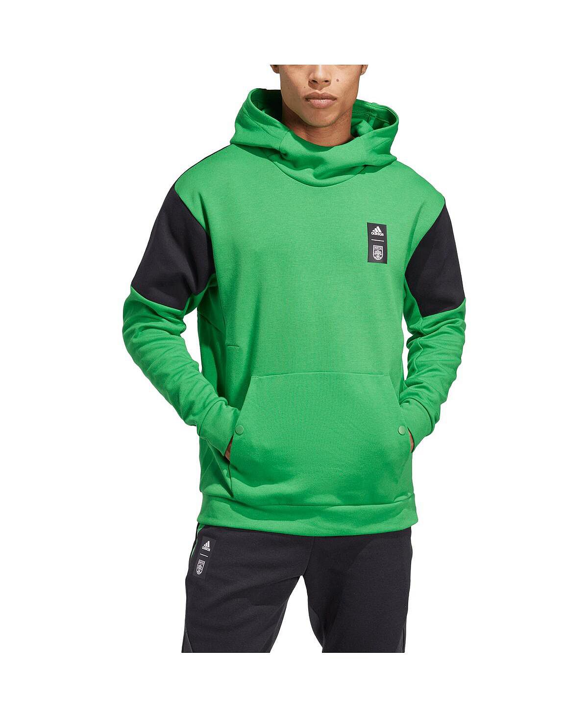Мужская зеленая толстовка с капюшоном для путешествий Austin FC 2023 Player adidas
