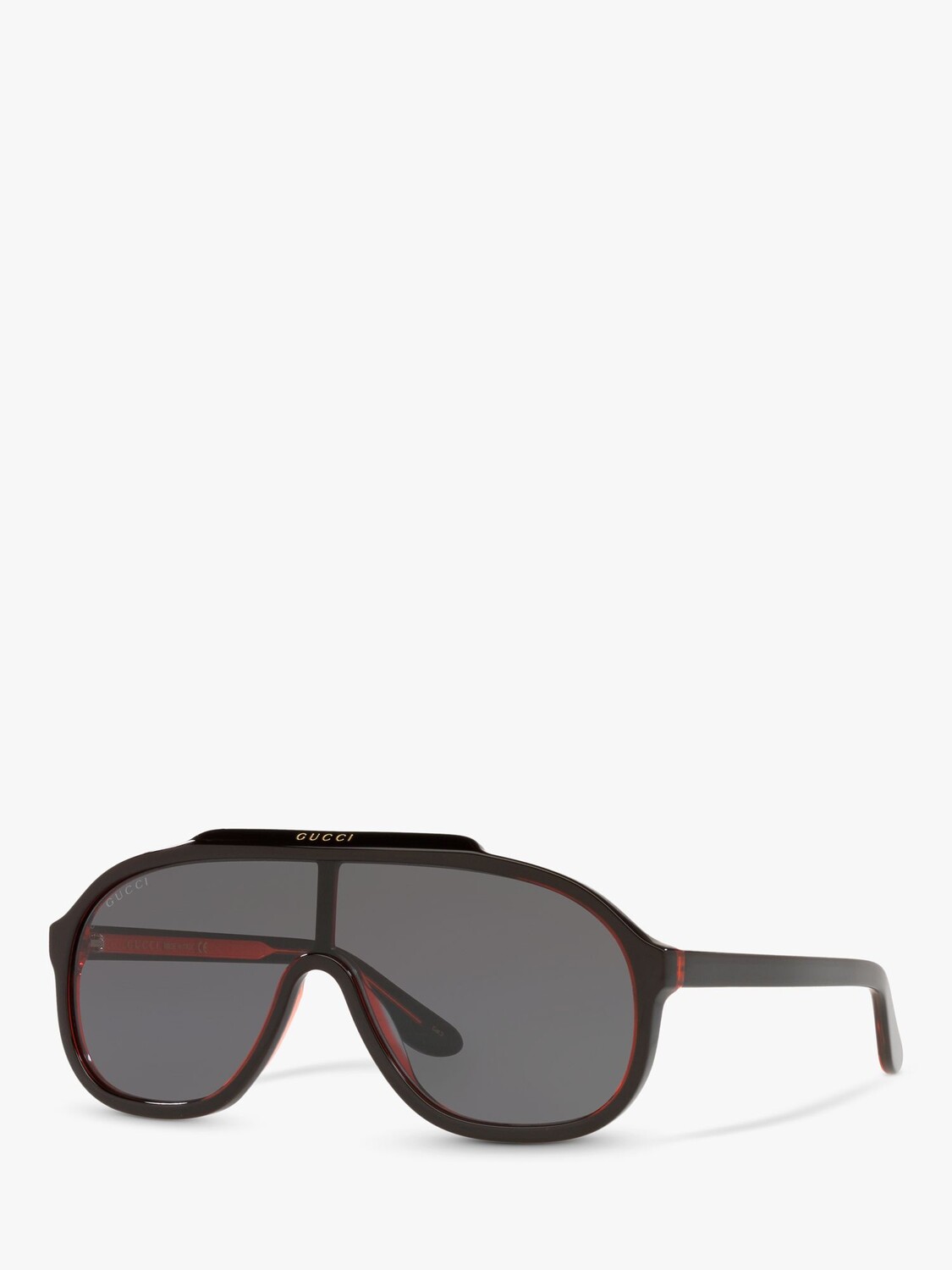 

Мужские солнцезащитные очки-пилоты Gucci GG1038S, черные/серые