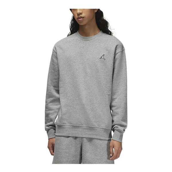 Толстовка Air Jordan Embroidered Solid Color Pullover Hoodie Men's Grey, серый
