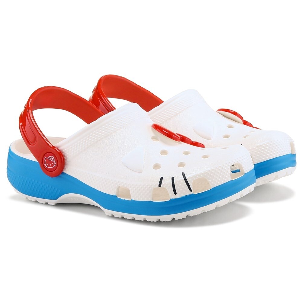 

Детские классические сабо Hello Kitty Little/Big Kid Crocs, белый