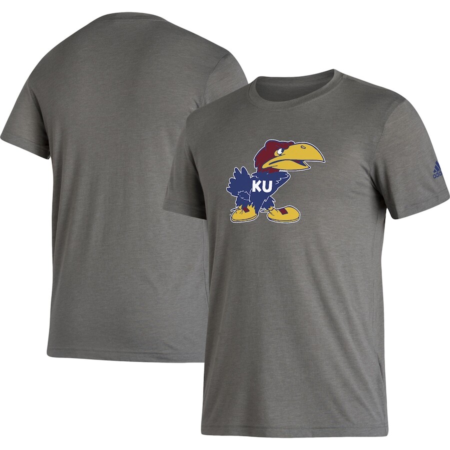 

Футболка с коротким рукавом adidas Kansas Jayhawks, серый