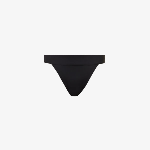 Плавки бикини Argentina с высокой посадкой из переработанного нейлона Monday Swimwear, черный