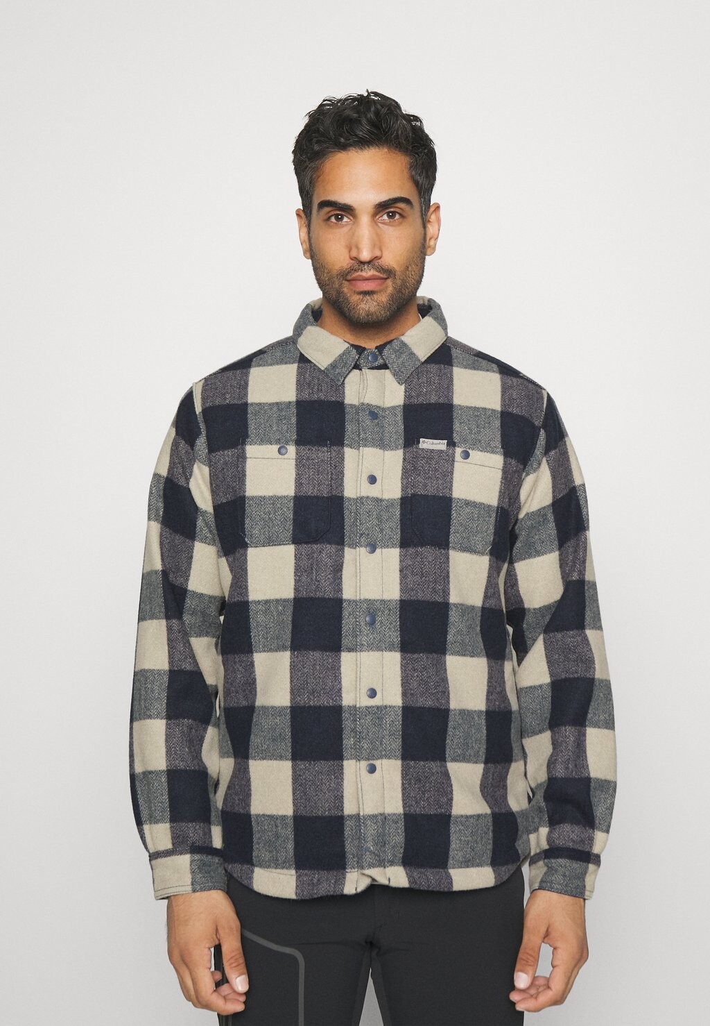 

Куртка флисовая Columbia Windward Shirt Jacket, объемная темная гора, Серый