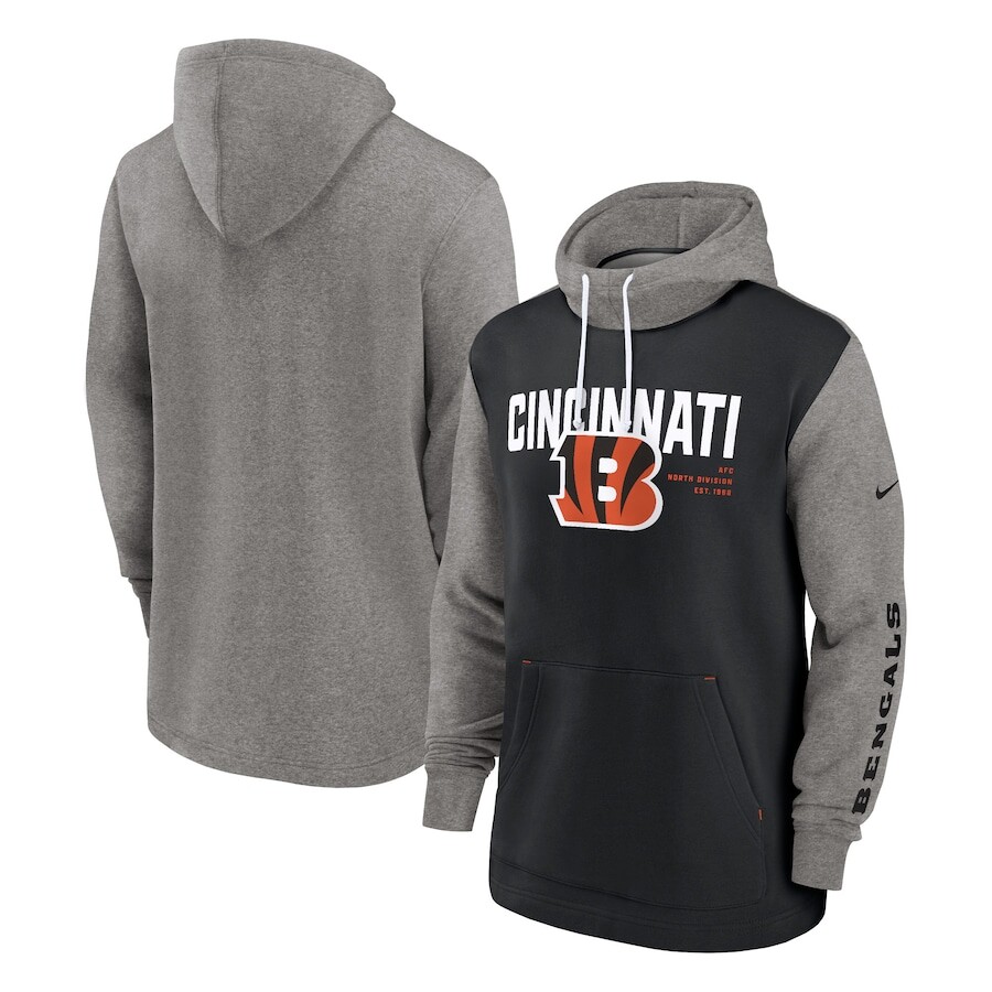 

Пуловер с капюшоном Nike Cincinnati Bengals, черный