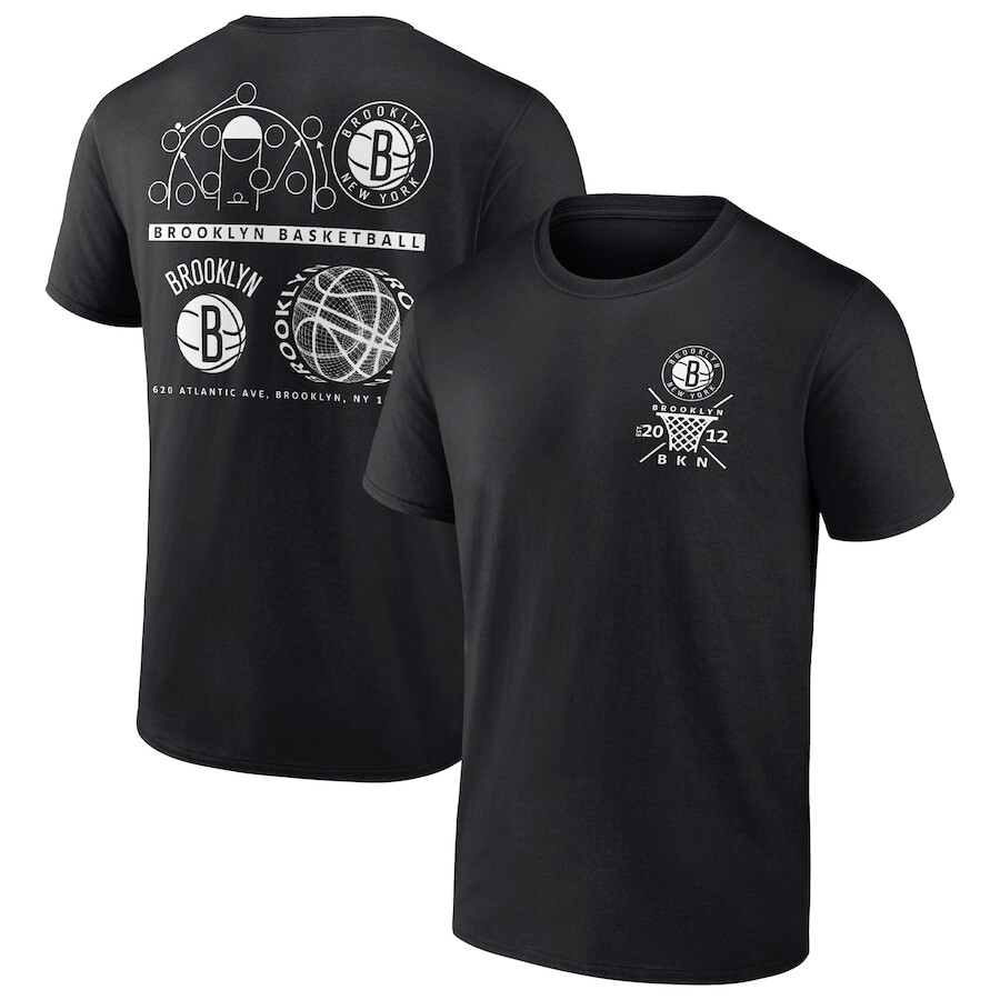 

Футболка с коротким рукавом Fanatics Branded Brooklyn Nets, черный