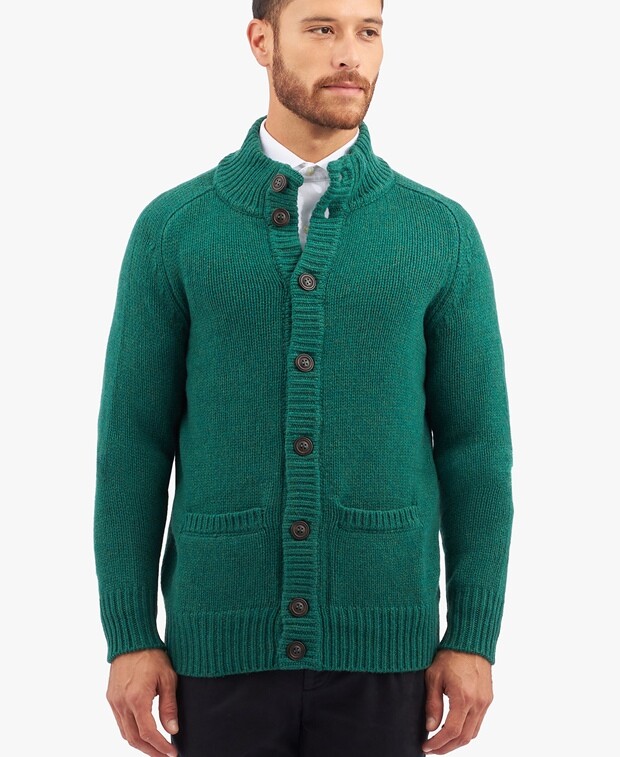 

Шерстяной кардиган Brooks Brothers, зеленый