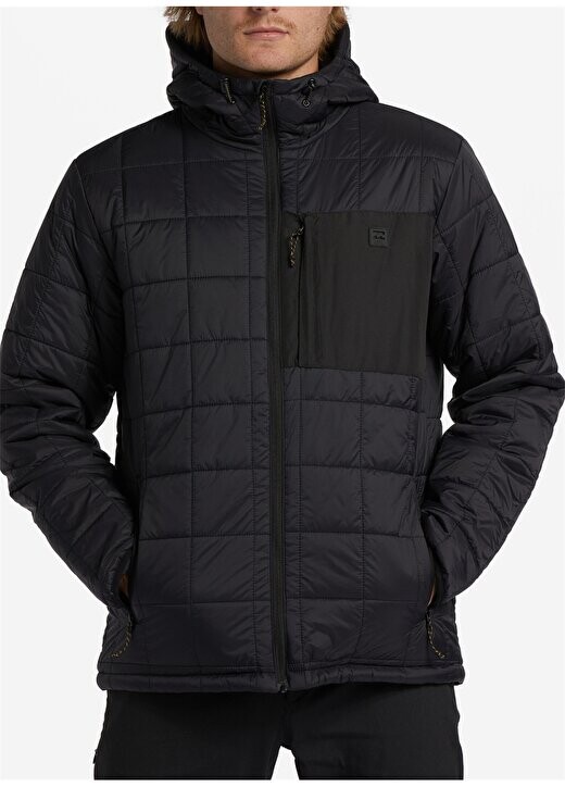 

Черная мужская куртка с капюшоном и воротником ABYJK00162 Journey Puffer Jacket Billabong, черный