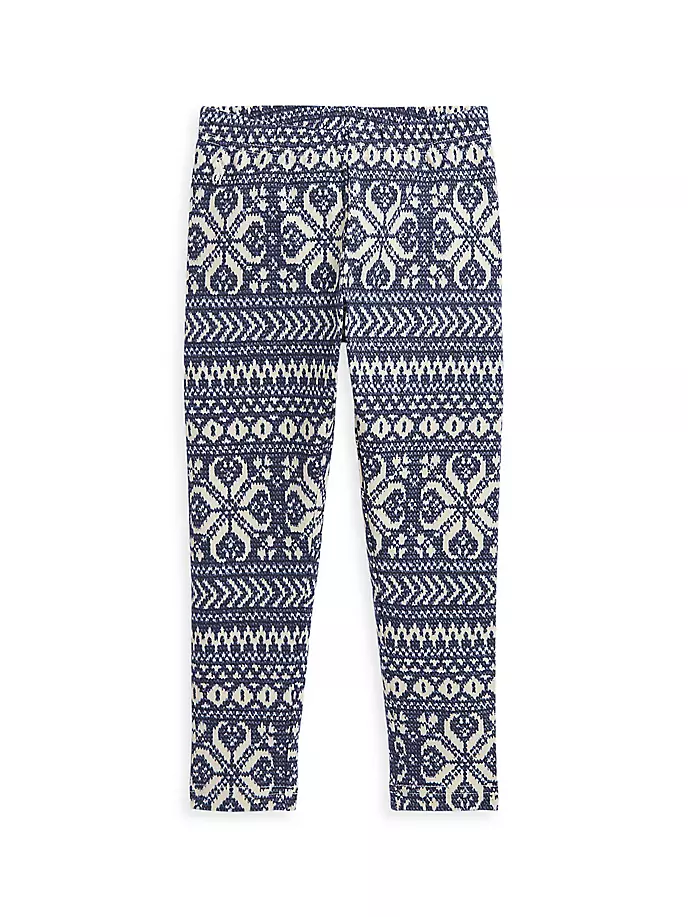 

Леггинсы Fair Isle для маленьких девочек и девочек Polo Ralph Lauren, цвет snowflake fairisle