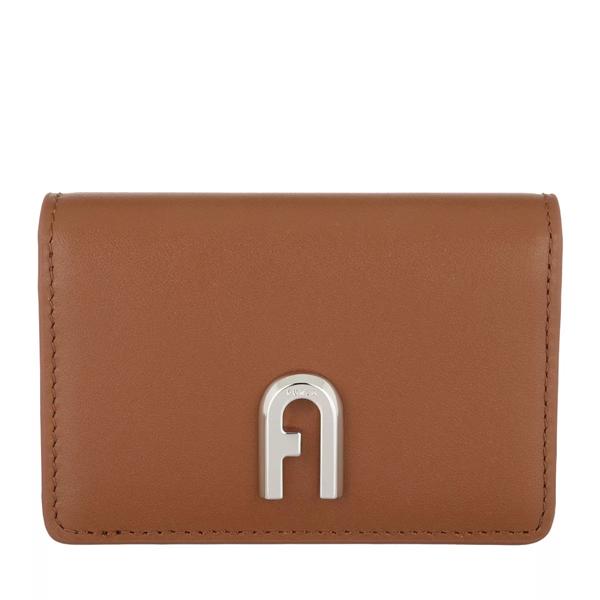 

Кошелек furla moon business card case slim - vitello roma cognac Furla, коричневый