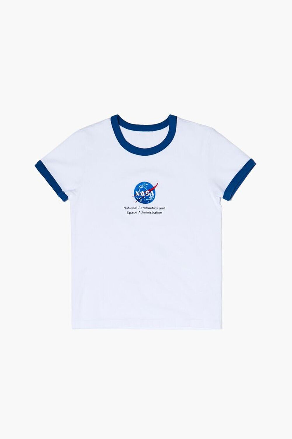 

Футболка NASA с рисунком звонка для девочек Forever 21, белый