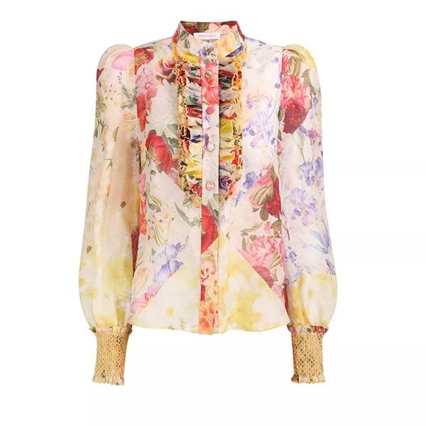 

Футболка wonderland tuxedo bluse spmf Zimmermann, мультиколор