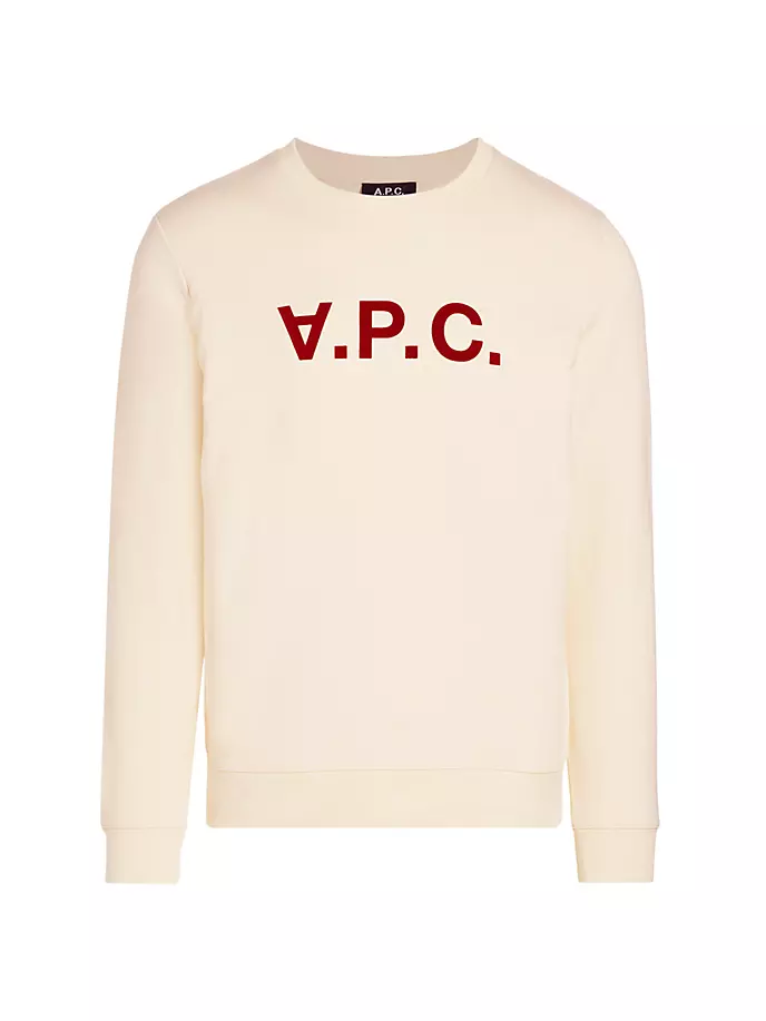 

Толстовка VPC с бархатной отделкой A.P.C., цвет off white