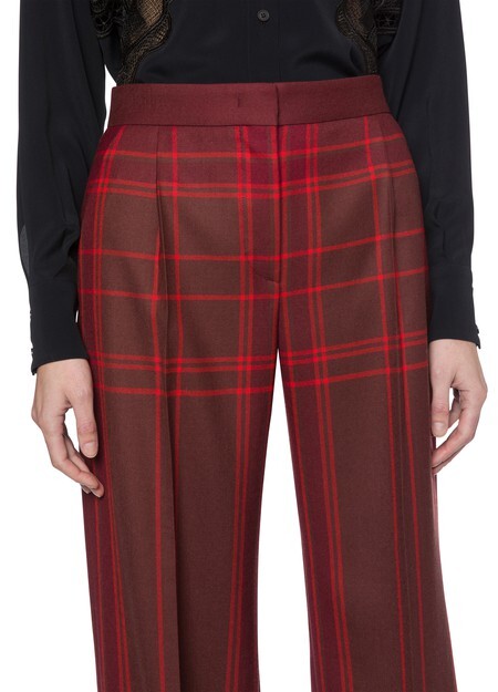 

Брюки из шерсти в клетку тартан Alberta Ferretti