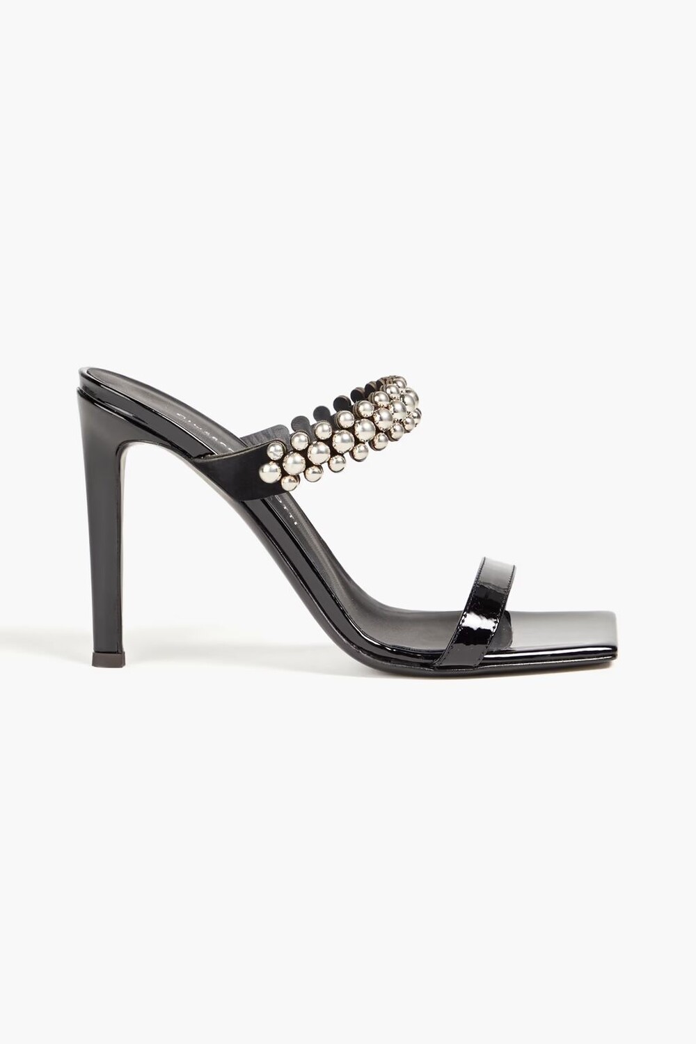

Мюли Lilibeth из лакированной кожи с заклепками Giuseppe Zanotti, черный