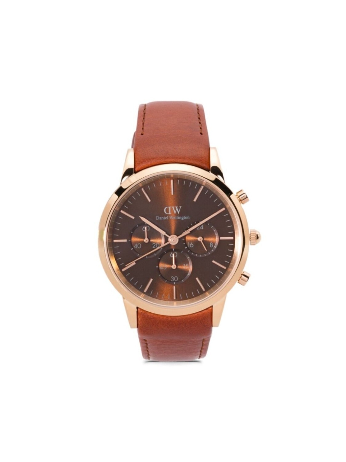 

Daniel Wellington Iconic Chronograph St Mawes 42 мм, коричневый