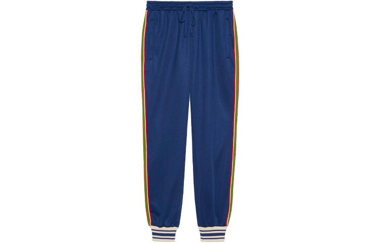 

Брюки Gucci SS21 трикотажные для бега, синий