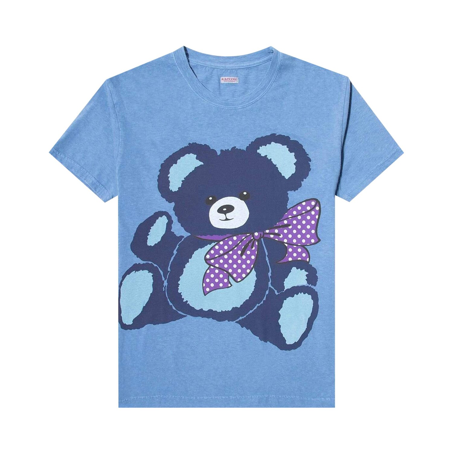 

Футболка Kapital 18.5/-Джерси Dye Crew (Синий Медведь) Индиго
