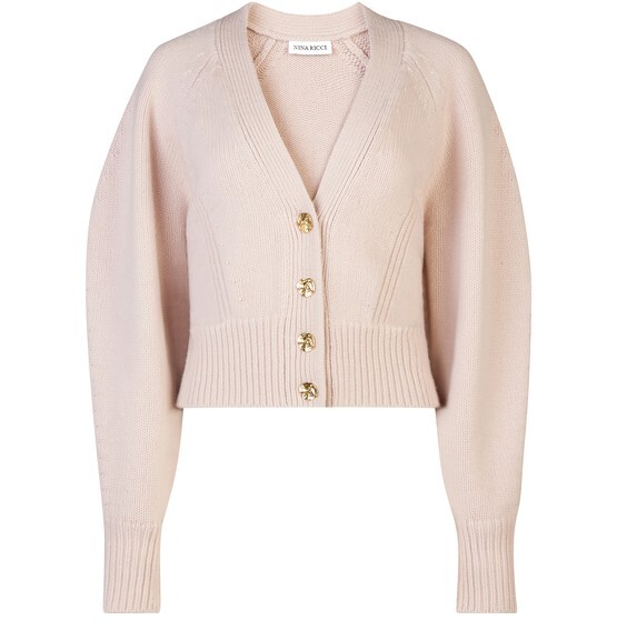 

Кардиган с объемными рукавами Nina Ricci, светло-розовый