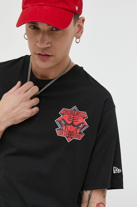 

Хлопковая футболка New Era, черный