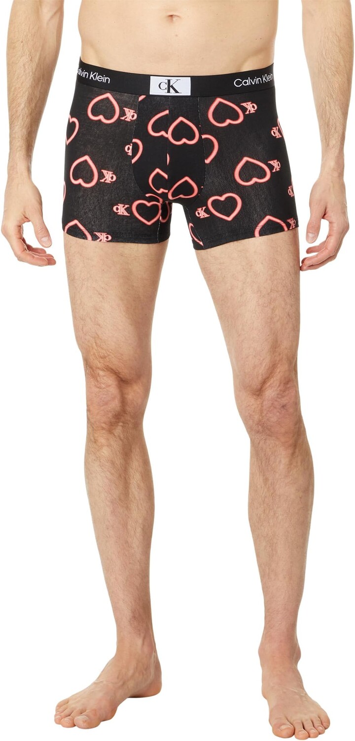

Трусы 1996 V-day Cotton Trunks Calvin Klein Underwear, цвет Neon Heart/Black