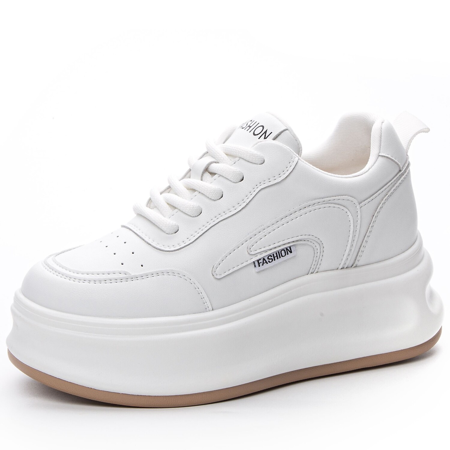 

Туфли женские повседневные Women's Casual Shoes Women's Jietegongyang, цвет White glossy