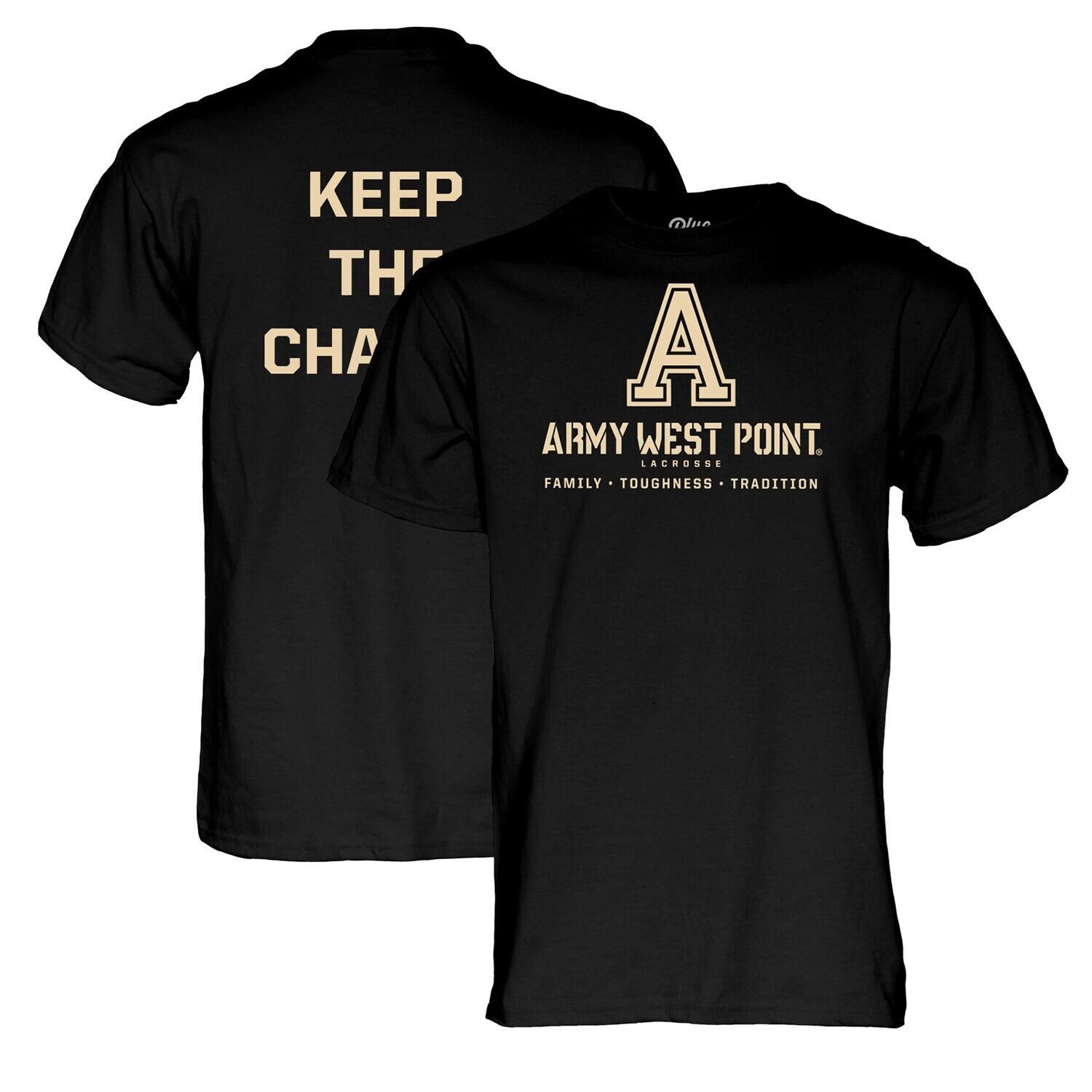 

Мужская синяя футболка 84 Black Army Black Knights Lacrosse Keep The Change, Синий