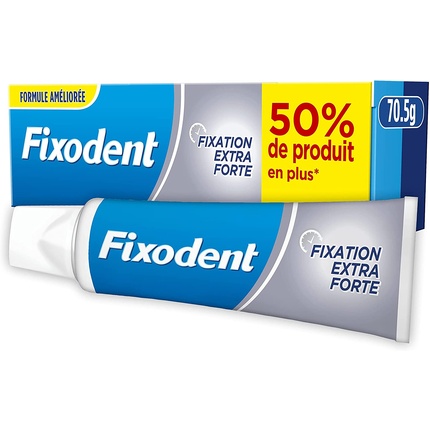 Fixodent Оригинальный антибактериальный крем-адгезив для зубных протезов 70,5г fixodent адгезивный крем для протезов оригинальный 68 г 2 4 унции