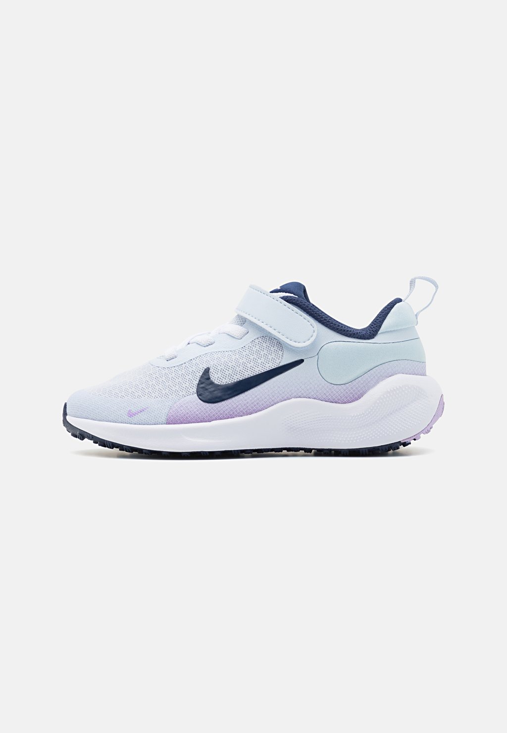 цена Нейтральные кроссовки Revolution 7 Unisex Nike, цвет football grey/midnight navy/lilac bloom/lilac
