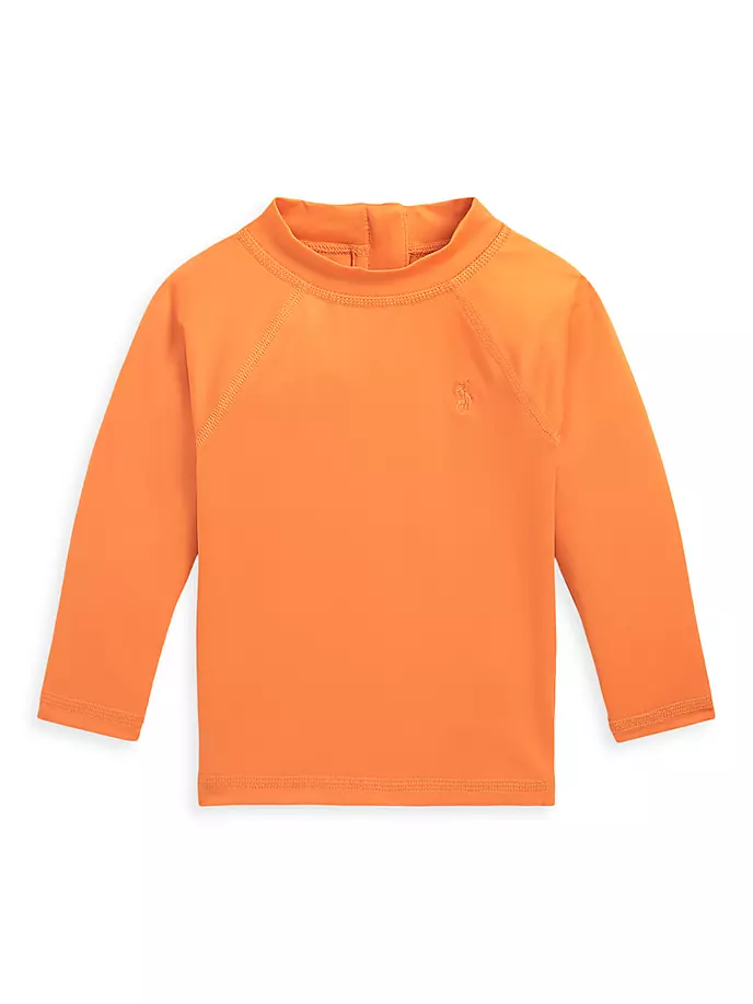 

Рашгард с длинными рукавами для маленьких мальчиков Polo Ralph Lauren, цвет coastal orange