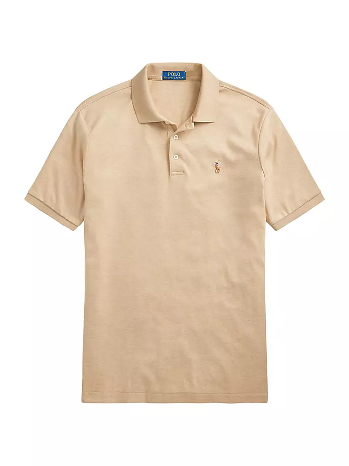 

рубашка-поло с логотипом Polo Ralph Lauren, цвет camel