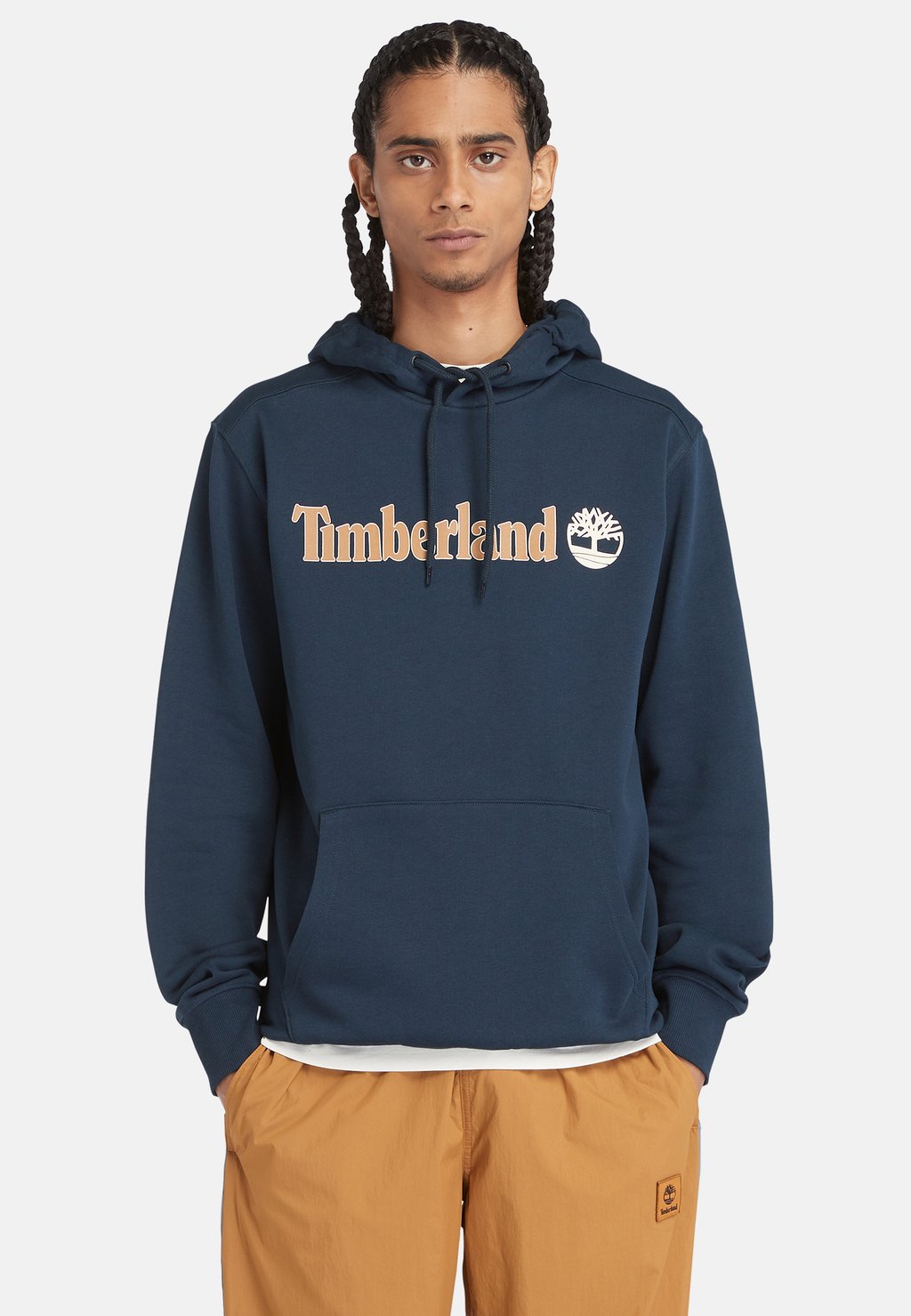 

Толстовка Logo Timberland, цвет dark sapphire