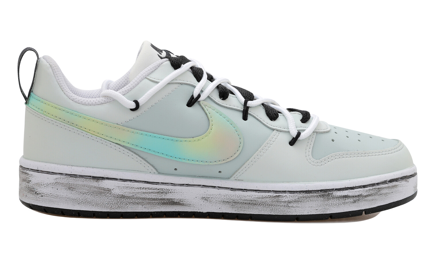 

Кроссовки Nike Court Borough Skateboarding Shoes Women's Low-top Grey/white/cyan, белый