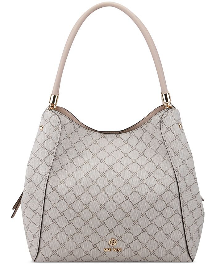 

Сумка Etta Jet Set среднего размера Nine West, цвет Mushroom Logo, Marble