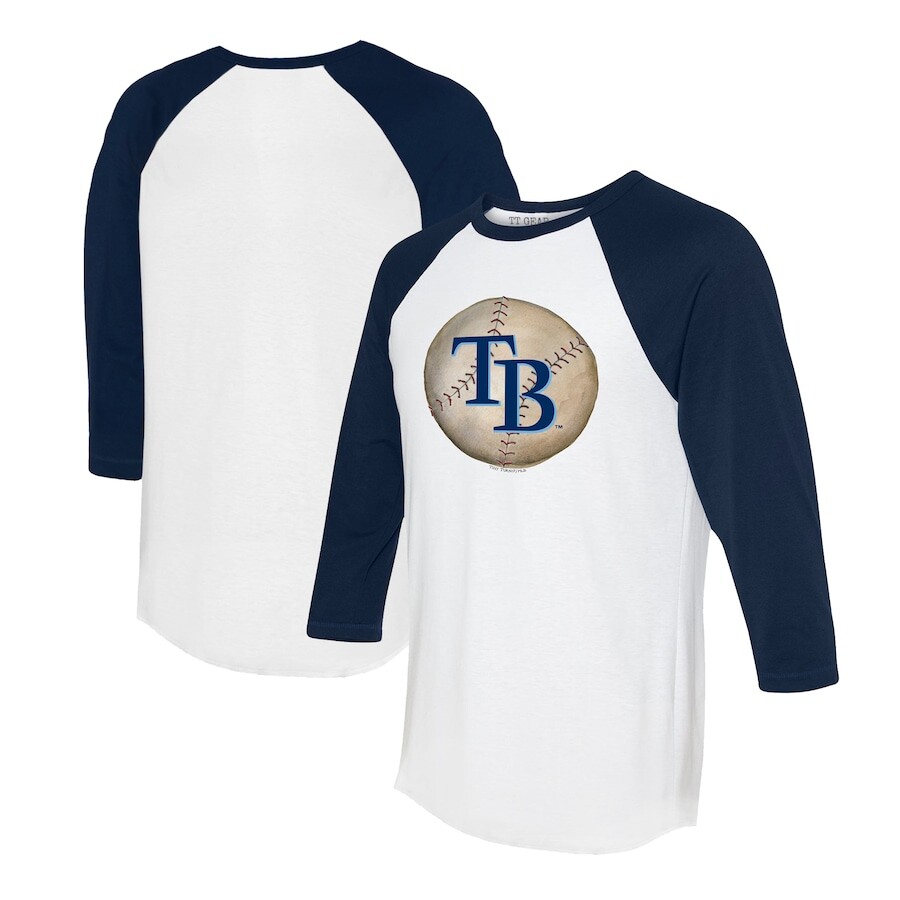 

Футболка с длинным рукавом Tiny Turnip Tampa Bay Rays, белый
