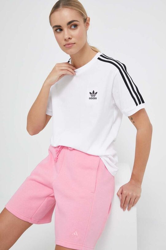 

Хлопковая футболка adidas Originals, белый